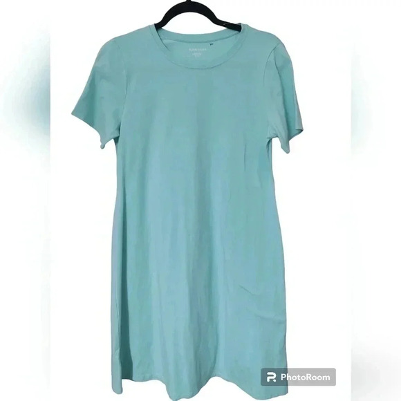 EILEEN FISHER TRACEABLE Tee Shirt Dress Organic Cotton Crewneck - Picture 2 of 5